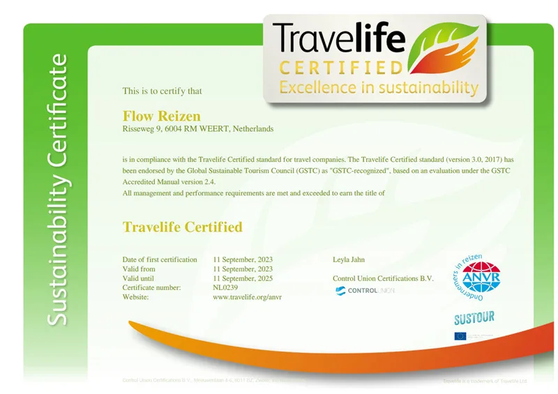 Travelife certified 800 x 800